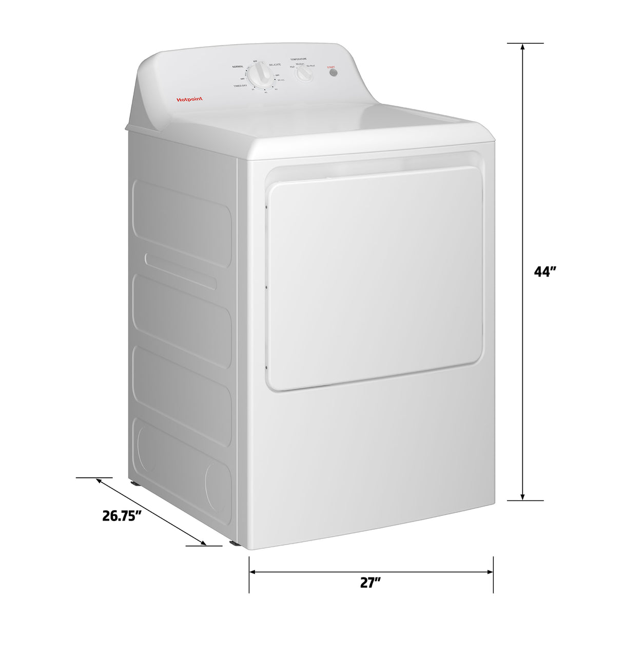 Hotpoint HTX26EASWWW electric dryer - feature detail