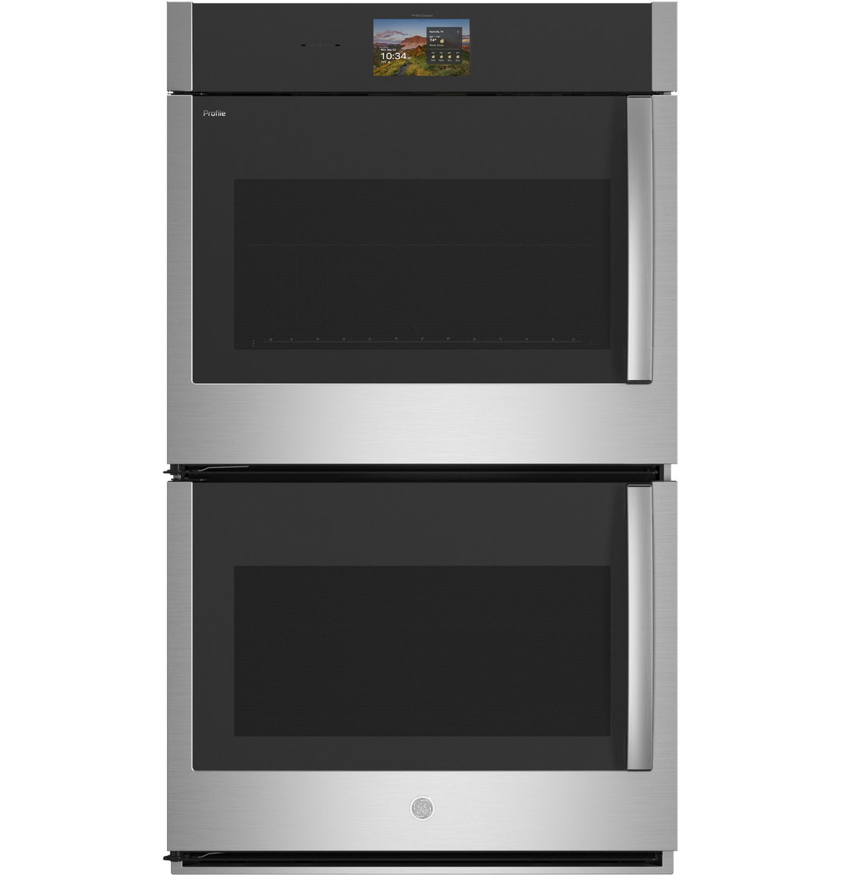 GE Profile PTD700LSZSS 30 inch double wall oven front view