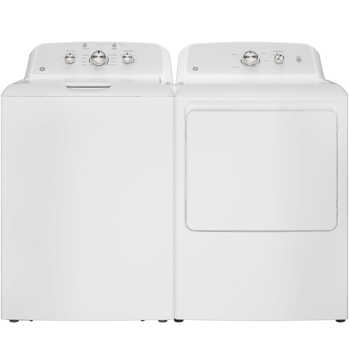 GE 4.3 cu. ft. Top Load Washer with Stainless Steel Basket, Dual-Action Agitator & Cold Plus – White