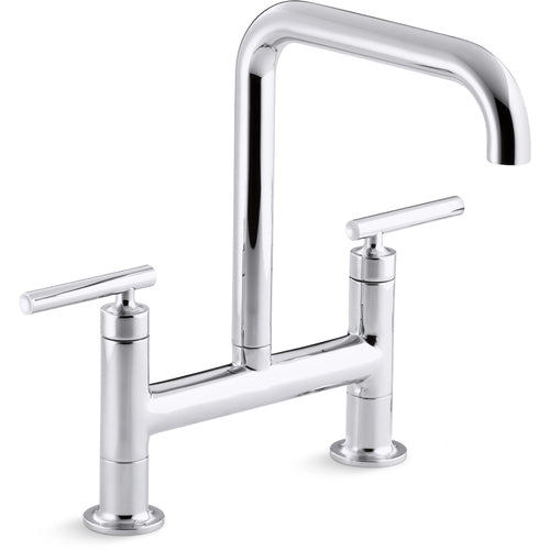 Kohler K7547-4-CP "Purist" Two Handle Kitchen Faucet