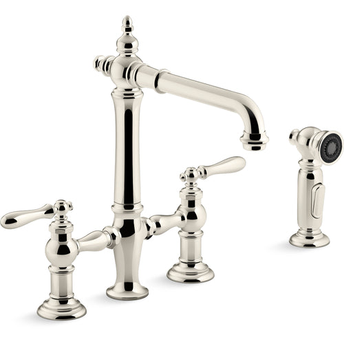 Kohler K76519-4-SN "Artifacts" Two Handle Kitchen Faucet