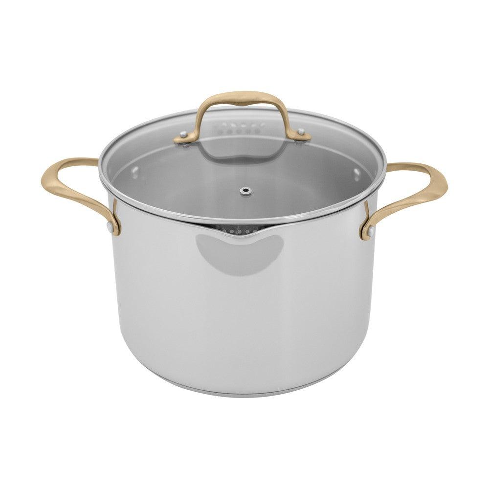 ZLINE CWSETL-NS-10 10 Piece Non-Toxic Stainless Steel with 3 Piece Nonstock Ceramic Cookware Set