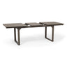 Outdoor Expandable Acacia Wood Dining Table With U Shaped Leg