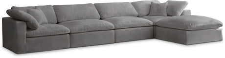 Cozy - 5 Piece Modular Sectional With Chaise
