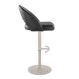 Renee - Adjustable Barstool (Set of 2) - Pearl Gray Base