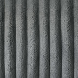 Lesley - Motion Loveseat - Gray Corduroy & Velvet