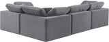 Comfy - 4 Piece Velvet Modular Sectional