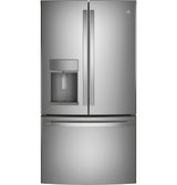 GE Profile(TM) Series ENERGY STAR(R) 27.7 Cu. Ft. Fingerprint Resistant French-Door Refrigerator with Hands-Free AutoFill - (PFE28KYNFS)