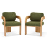 Dining Chairs With Pillow Back (Set of 2)