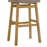 Lenon - Modern Farmhouse Wood Bar Height Kitchen Bar Stool
