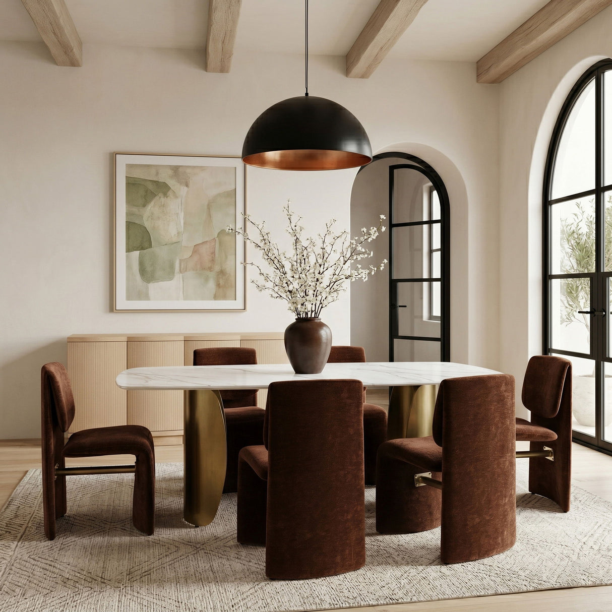 Slique - Performance Fabric Upholstered Dining Chair (Set of 2)