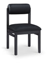 Roundhill - Faux Leather Dining Chair (Set of 2) - Black Frame