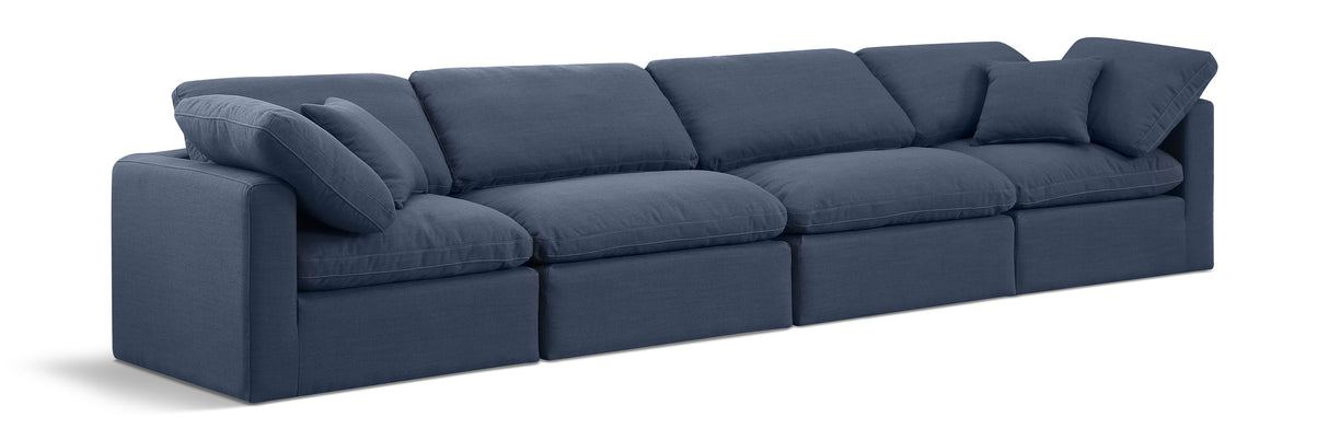 Indulge - Linen 4 Seat Modular Sofa