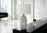 Lighting, Table Lamp, Resin, Modern - Gray / Cream