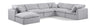 Indulge - Linen 7 Piece Modular Sectional