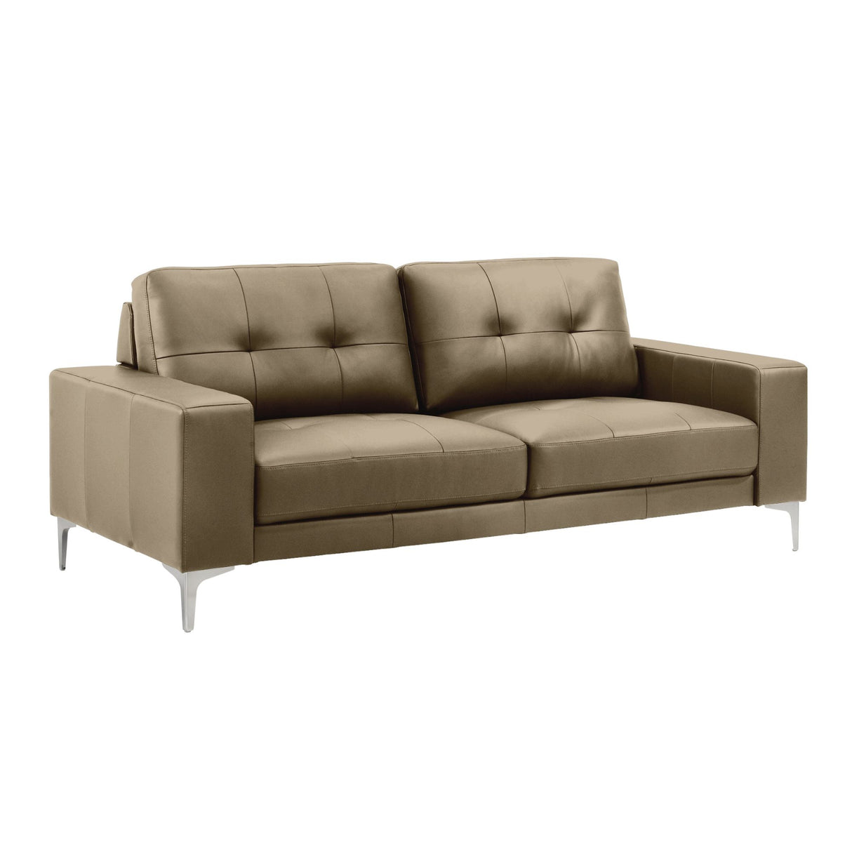 Faelin - Leather Sofa With Tufted Back