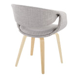 Curvo - Upholstered Chair (Set of 2) - Natural Wood Legs