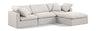 Indulge - Linen 4 Piece Modular Sectional With Chaise