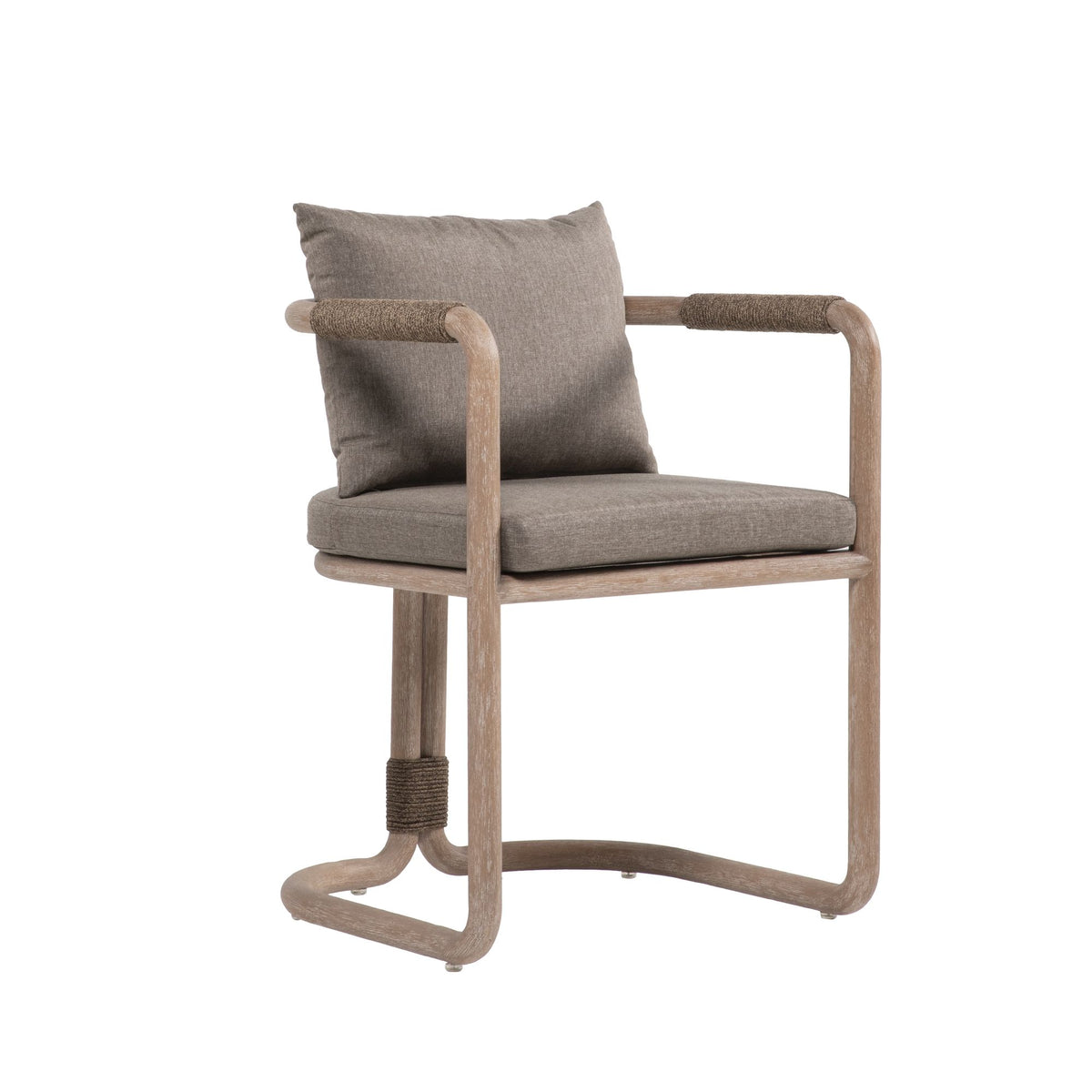 Baja - Outdoor Armchair With Cushion - Brown Eucalyptus / Brown