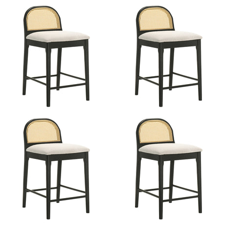 Lucio - Modern Farmhouse Wood Counter Height Kitchen Bar Stool