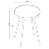 Lymon - Round Top End Table - Gold