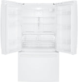 GE(R) ENERGY STAR(R) 27.0 Cu. Ft. French-Door Refrigerator with Internal Water Dispenser - White- (GNE27JGMWW)
