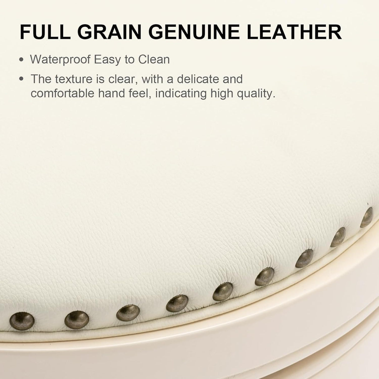 Leather Wooden Bar Stool