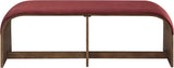 Sable - 52" Velvet Performance Fabric Upholstered Bench
