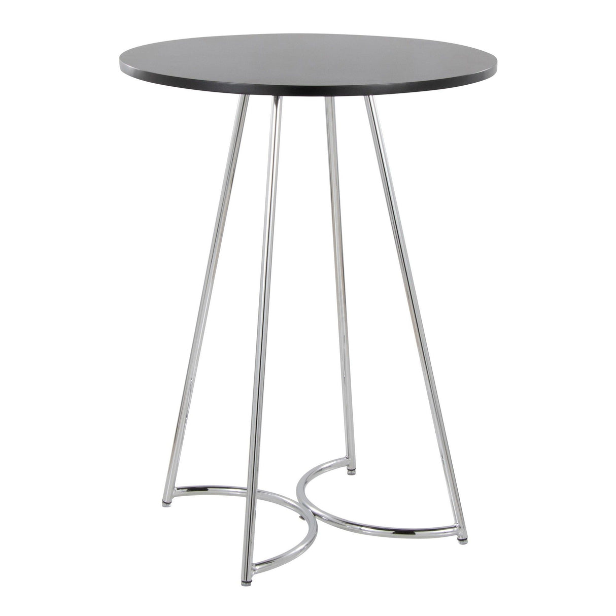 Cece - Counter Table - Chrome Metal
