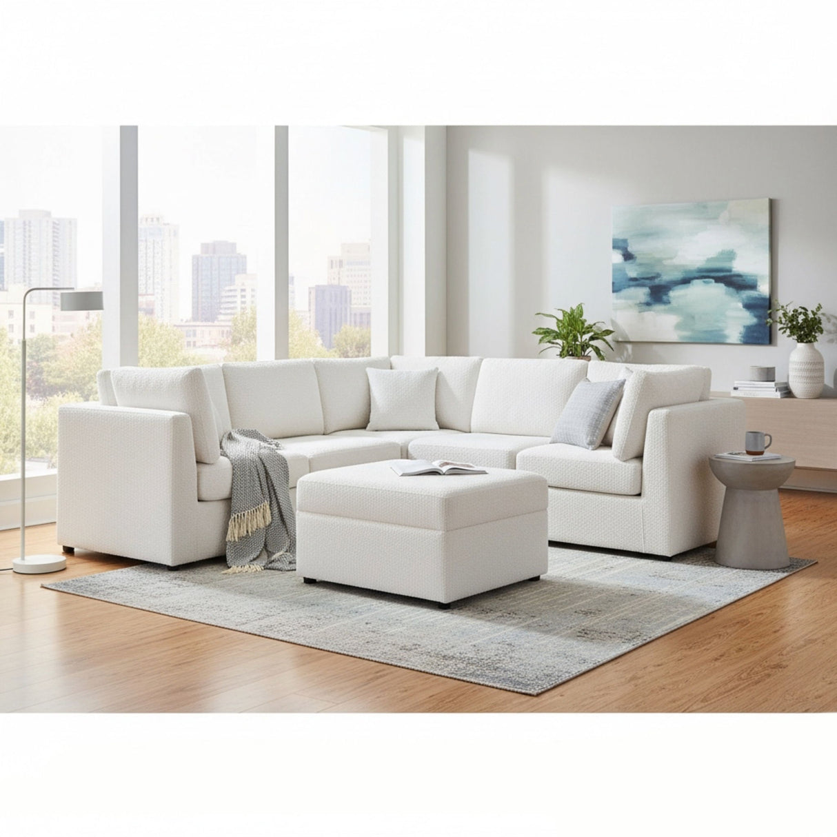 Chauncy - Sectional With Storage Ottoman