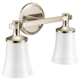 Flara Polished nickel two globe bath light - (YB0362NL)