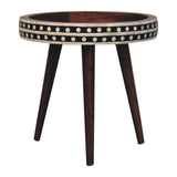 Small Patterned Nordic Style End Table