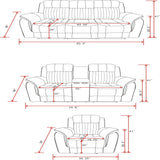 Steban - Console Reclining Loveseat - Gray