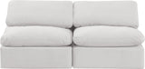 Indulge - Velvet 2 Seat Modular Armless Sofa