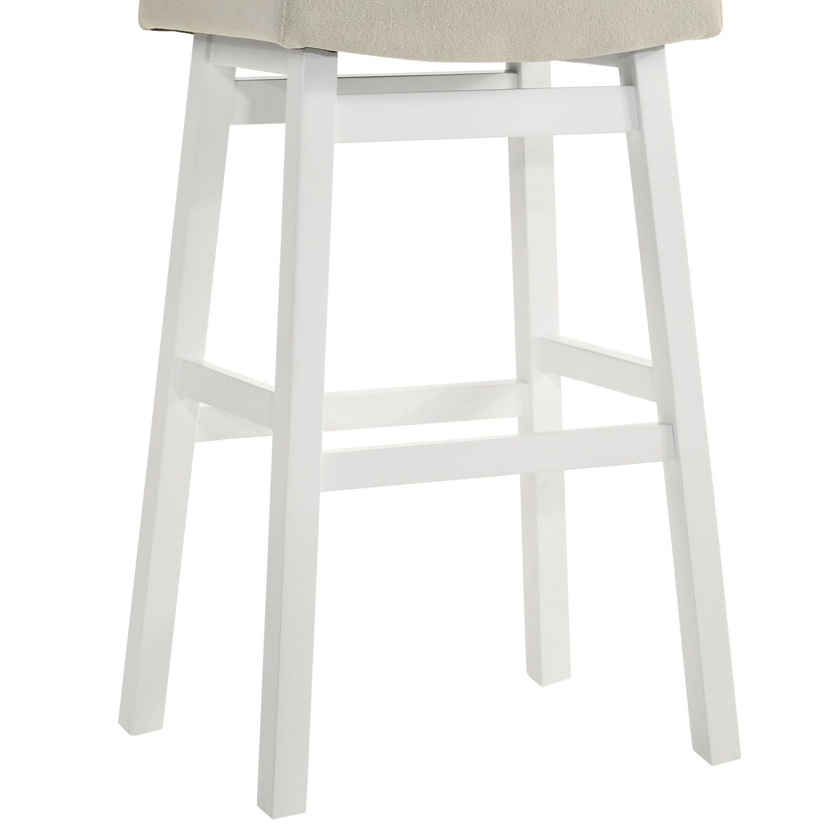 Lenon - Modern Farmhouse Wood Bar Height Kitchen Bar Stool