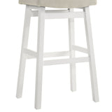 Lenon - Modern Farmhouse Wood Bar Height Kitchen Bar Stool