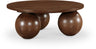 Fitch - Wood Oak Veneer Coffee Table - 3 Legs
