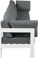 Nizuc - Outdoor Patio 6 Seat Modular Sofa With White Frame