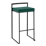 Fuji - Stackable Barstool - Black Metal
