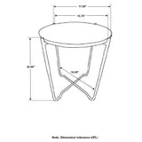Kohala - Round Accent Side Table - Red