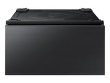 Bespoke 27" Laundry Pedestal with Storage Drawer in Brushed Black - (WE502NVUS)