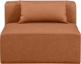 Cube - Armless Chair - Cognac