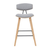 Fox - Swivel Counter Height Stool - Light Brown