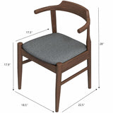 Dakota - Mid-Century Modern Velvet Dining Chair (Set of 2)