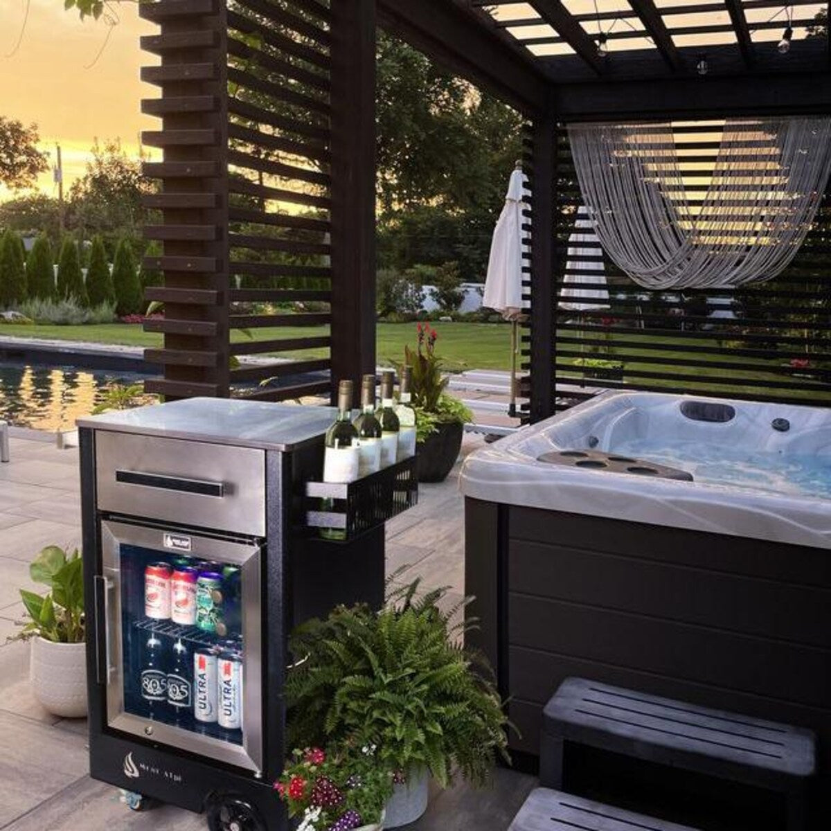 Mont Alpi Medium Prep Cart and Fridge - MAPCM