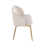 Luna - Glam Bench - Gold Legs