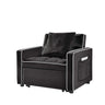 Modern Velvet 3 In 1 Sofa Bed Chair, Adjustable Recliner