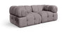 Orin - Velvet Performance Fabric Upholstered 2 Piece Modular Sofa (2 Corner Chairs)