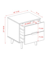 2 Drawer Nightstand - Natural Pine