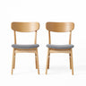Brilliantine - Dining Chair With Cushion And Wood Frame (Set of 2)